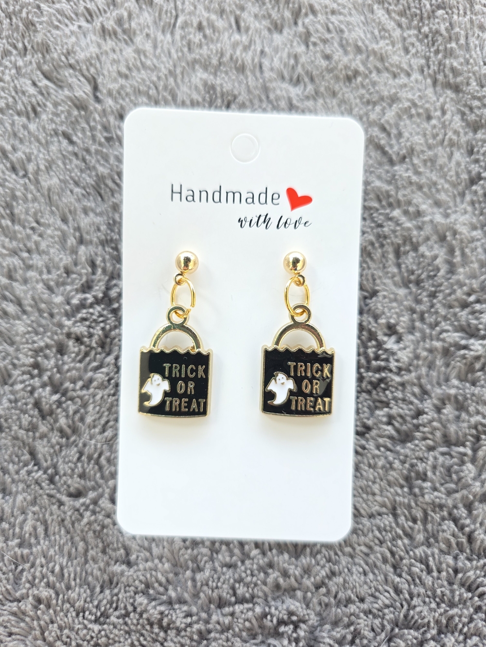 Halloween Earrings: Boo Treat Bag